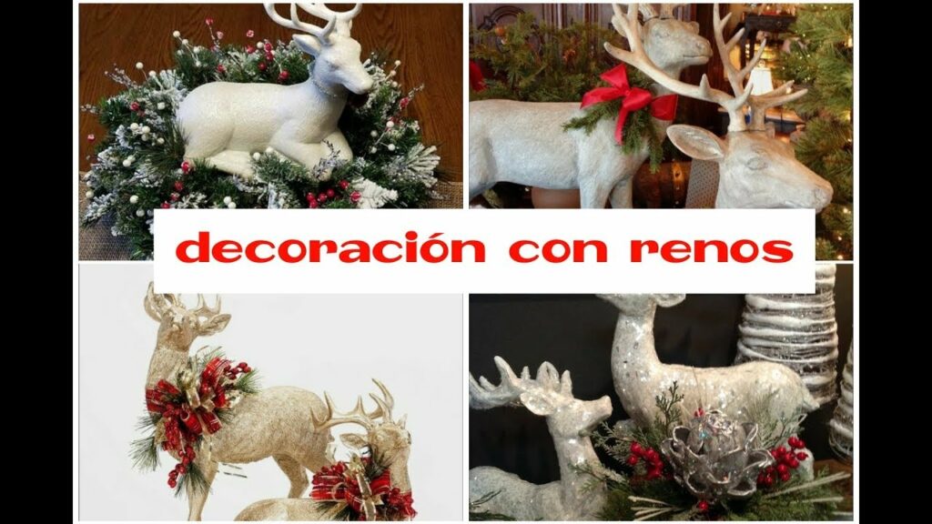5 ideas de decoración navideña con renos para tu hogar