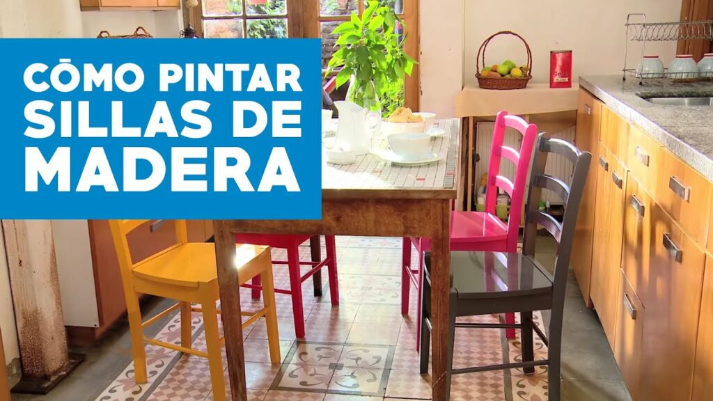Transforma tu cocina con coloridos tutoriales: Cómo pintar sillas de cocina